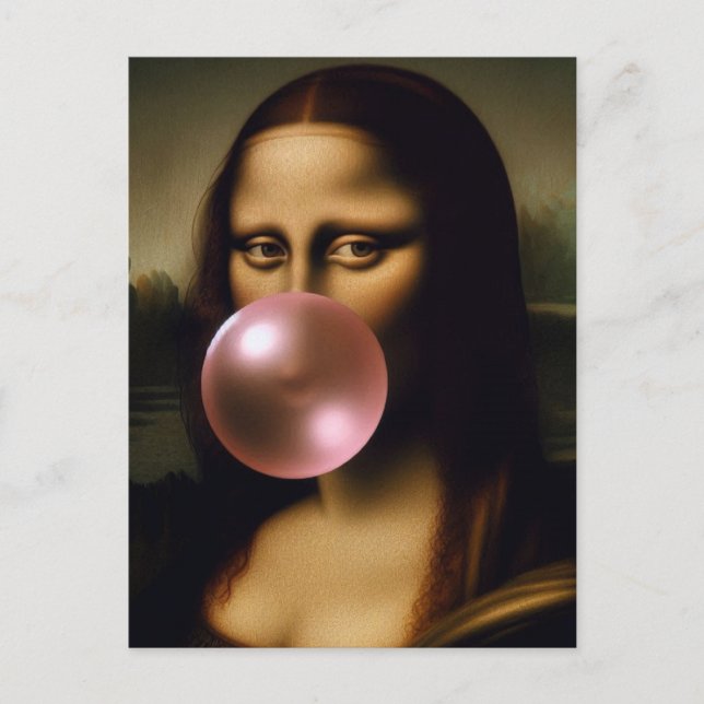 Mona Lisa Postkarte (Vorderseite)