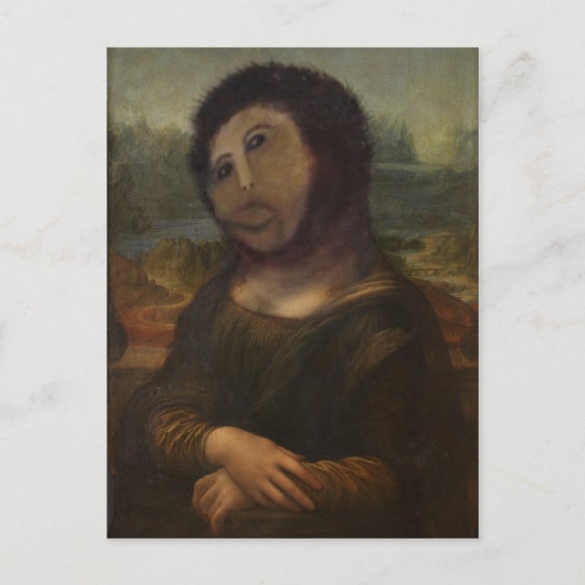 Mona Lisa Postkarte (Vorderseite)