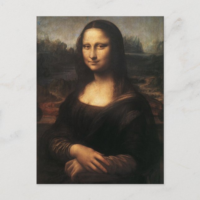 Mona Lisa Postkarte (Vorderseite)
