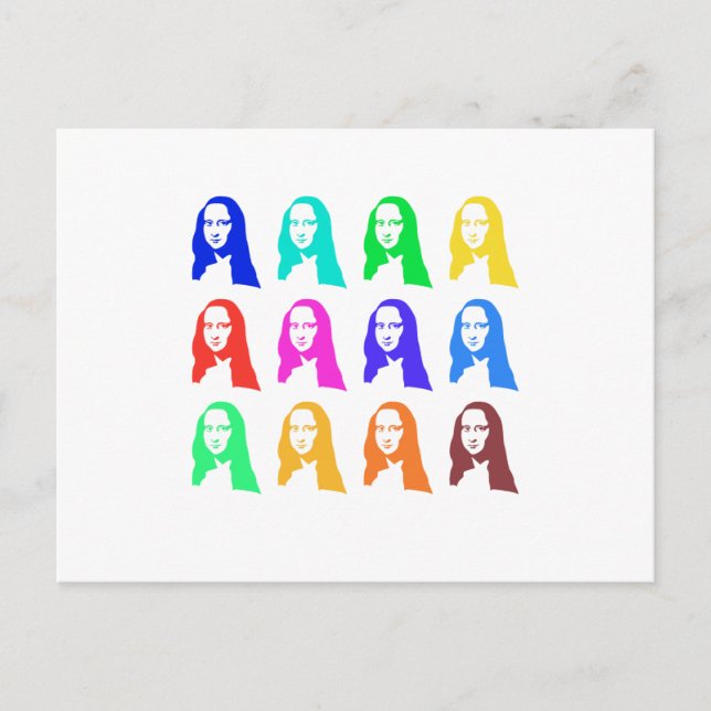Mona Lisa Postkarte (Vorderseite)