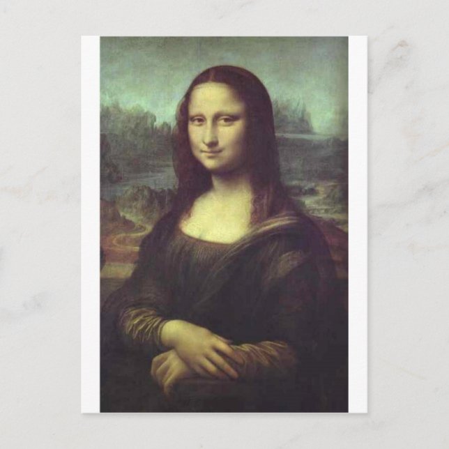 Mona Lisa Postkarte (Vorderseite)