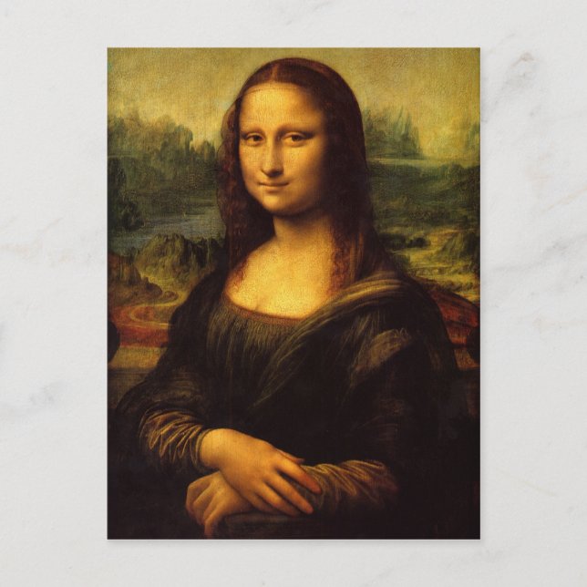 Mona Lisa Postkarte (Vorderseite)