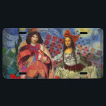 Mona Lisa Romantic Funny Colorful Arte work US Nummernschild<br><div class="desc">Diese wunderbare Einladung bringt Elemente aus der Mona Lisa und Van Gogh's Starry night, um ein außergewöhnlich einzigartiges und skurriles Hochzeitthema für eine Einladung, danke, Tischnummer, und mehr zu machen! Die Mona Lisa - Dieses Bild zeigt die Mona Lisa mit ihrem Mann, tanzend in skurriler Boho-Manier vor Van Gogh's Starry...</div>