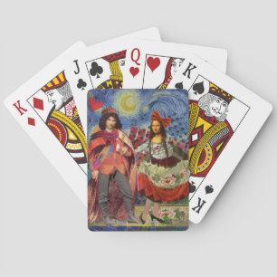 Mona Lisa Romantische Lustige Farbige Kunst Spielkarten