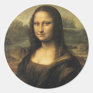 Mona Lisa Runder Aufkleber