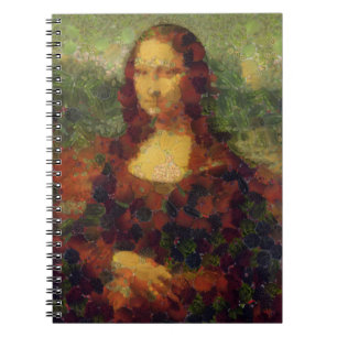 Mona Lisa Salat Feine Kunst Veganer Scherz  Notizblock