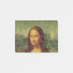 Mona Lisa Salat Fine Art Vegan Parodie Post-it Klebezettel