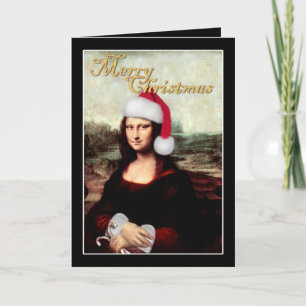 Mona Lisa Santa Hut Weihnachten