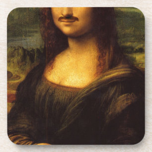 Mona Lisa Schnurrbart Untersetzer
