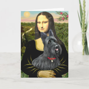 Mona Lisa - Scottish Terrier #1 Karte