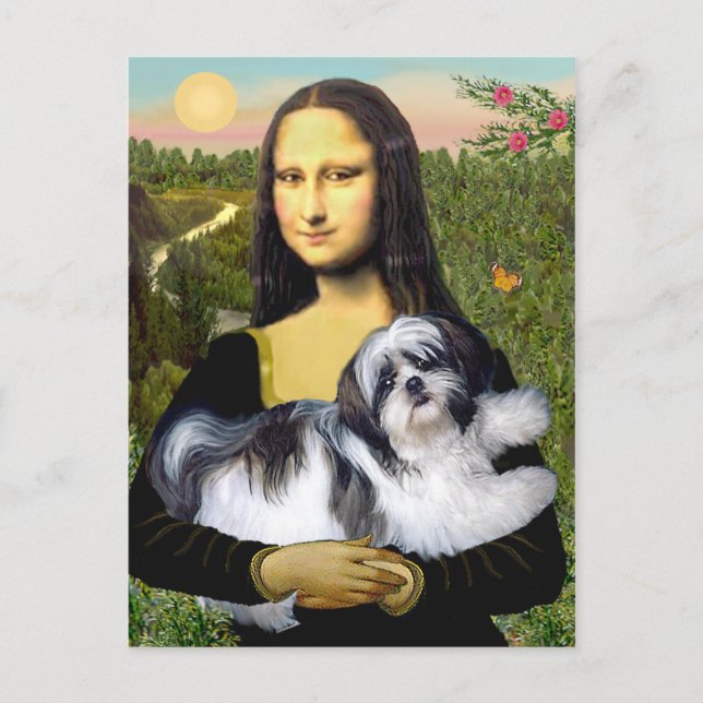 Mona Lisa - Shih Tzu (A-ld) Postkarte (Vorderseite)