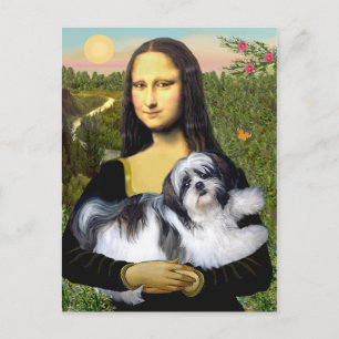 Mona Lisa - Shih Tzu (A-weiblich) Postkarte