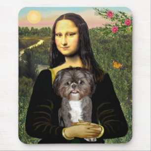 Mona Lisa - Shih Tzu (M) Mousepad