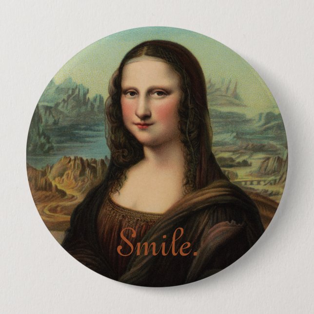 Mona Lisa Smile Button (Vorderseite)