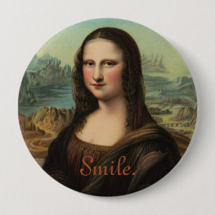Mona Lisa Smile Button