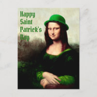 Mona Lisa St. Patrick's Day Kleeblatt