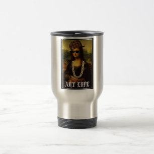 Mona Lisa Thug Art Life Reisebecher
