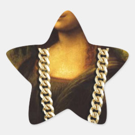 Mona Lisa Thug Art Life Stern-Aufkleber