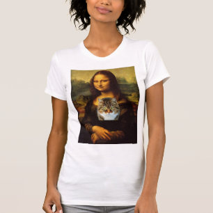 Mona Lisa und ihre Katze, T - Shirts