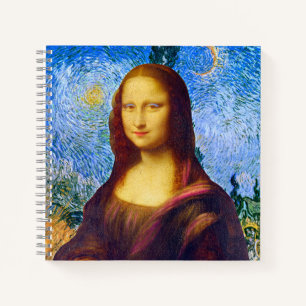 Mona Lisa und Van Gogh Notizbuch