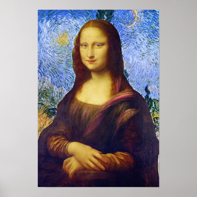 Mona Lisa und Van Gogh Poster (Vorne)