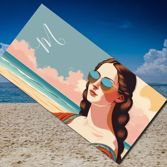 Mona Lisa Urlaubsstimmung  Strandtuch (Von Creator hochgeladen)