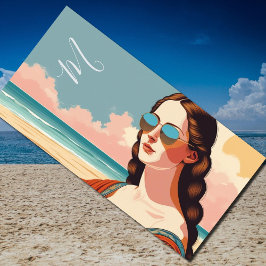 Mona Lisa Vacation Vibes  Strandtuch