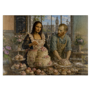 Mona Lisa & Van Gogh Backen Schneidebrett
