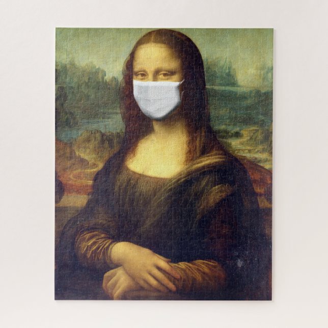 Mona Lisa Via Corona Virus (Vertikal)