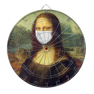 Mona Lisa Via Corona Virus Dartscheibe