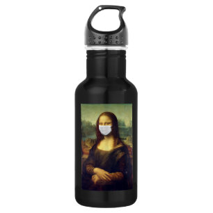 Mona Lisa Via Corona Virus Edelstahlflasche