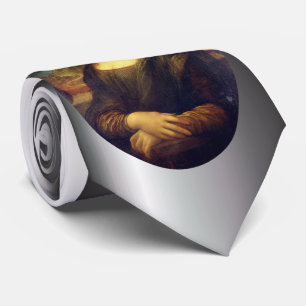 Mona Lisa Via Corona Virus Krawatte