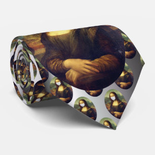 Mona Lisa Via Corona Virus Krawatte