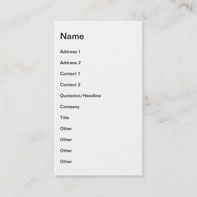 Mona Lisa Visitenkarte (Vorderseite)