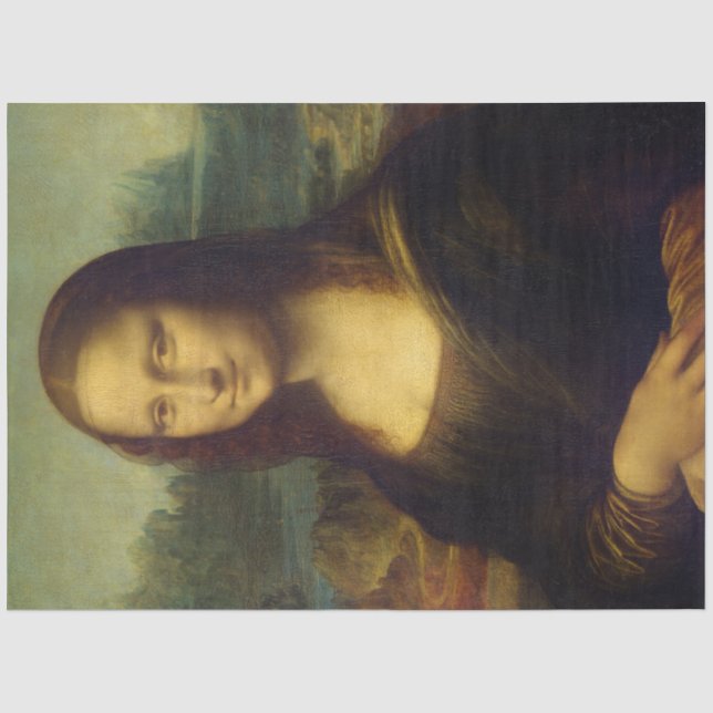 Mona Lisa von Leonardo Da Vinci Decoupage Seidenpapier (Vorderseite)