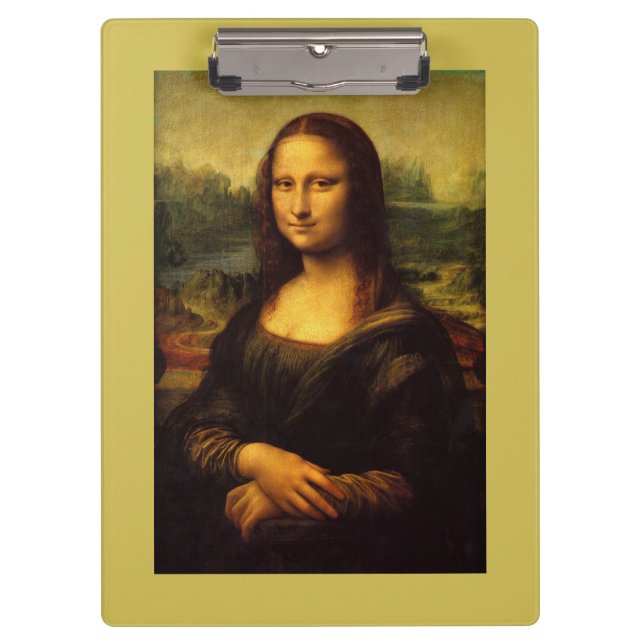 Mona Lisa von Leonardo da Vinci Klemmbrett (Vorderseite)