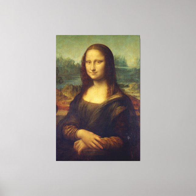 Mona Lisa von Leonardo da Vinci Leinwanddruck (Vorderseite)