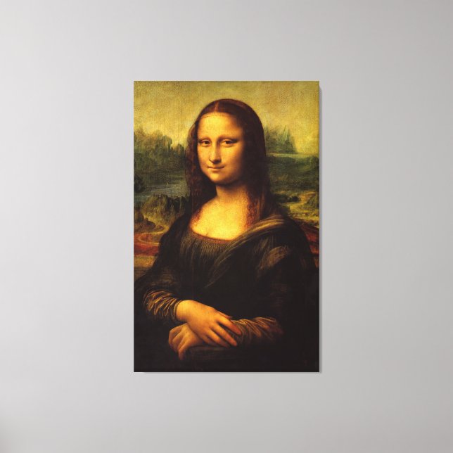 Mona Lisa von Leonardo Da Vinci Leinwanddruck (Vorderseite)