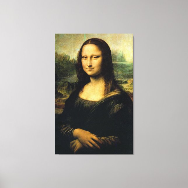 Mona Lisa von Leonardo Da Vinci Leinwanddruck (Vorderseite)