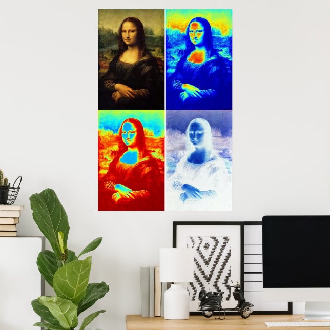 Mona Lisa Warholled Poster (Heimbüro)