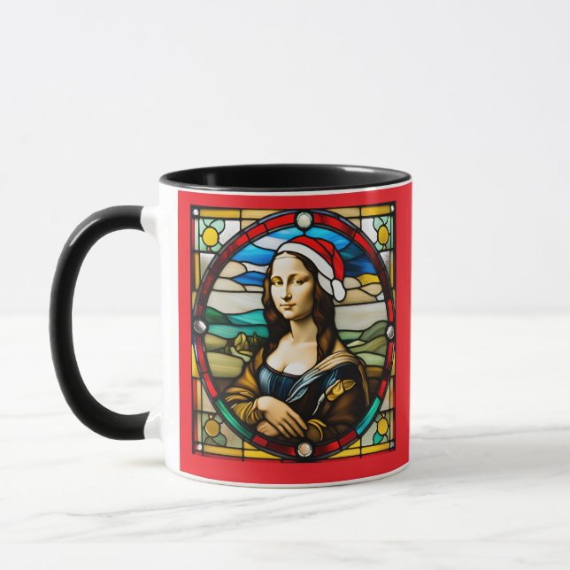 Mona Lisa Weihnachtsglas Tasse (Links)