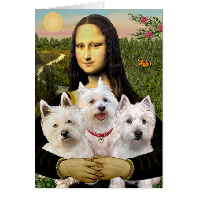 Mona Lisa - Westies (drei) (Vorne)