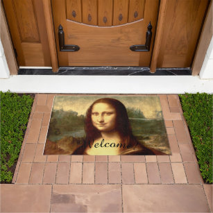 Mona Lisa Willkommen Fußmatte