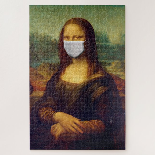 Mona Lisa with Respirator Mask (Vertikal)