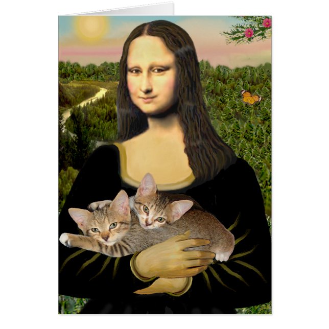 Mona Lisa - Zwei getigerte Kätzchen (Vorne)