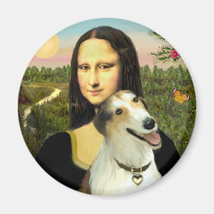 Mona Lisas Borzoi Magnet