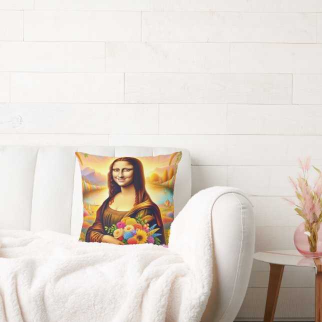 Mona mit Blumen Kissen (Liege)