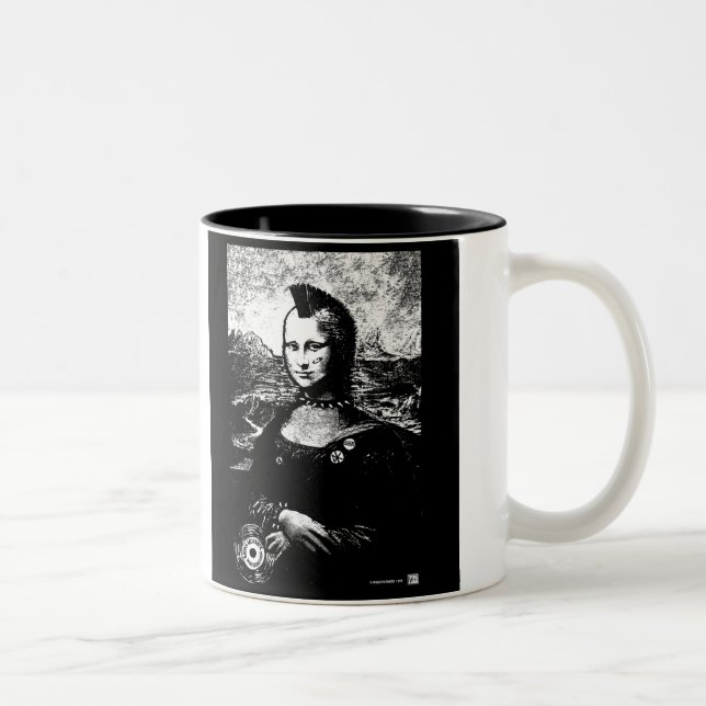 Mona-Mohikaner-Tasse Zweifarbige Tasse (Rechts)