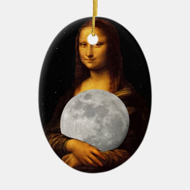 Mona Moona Lisa Keramikornament (Vorne)