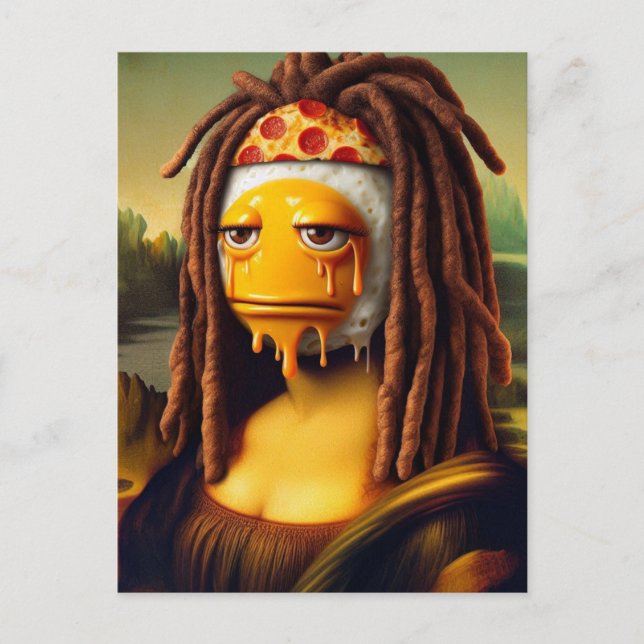 Mona sagte über die Preise für Eier Postkarte (Vorderseite)